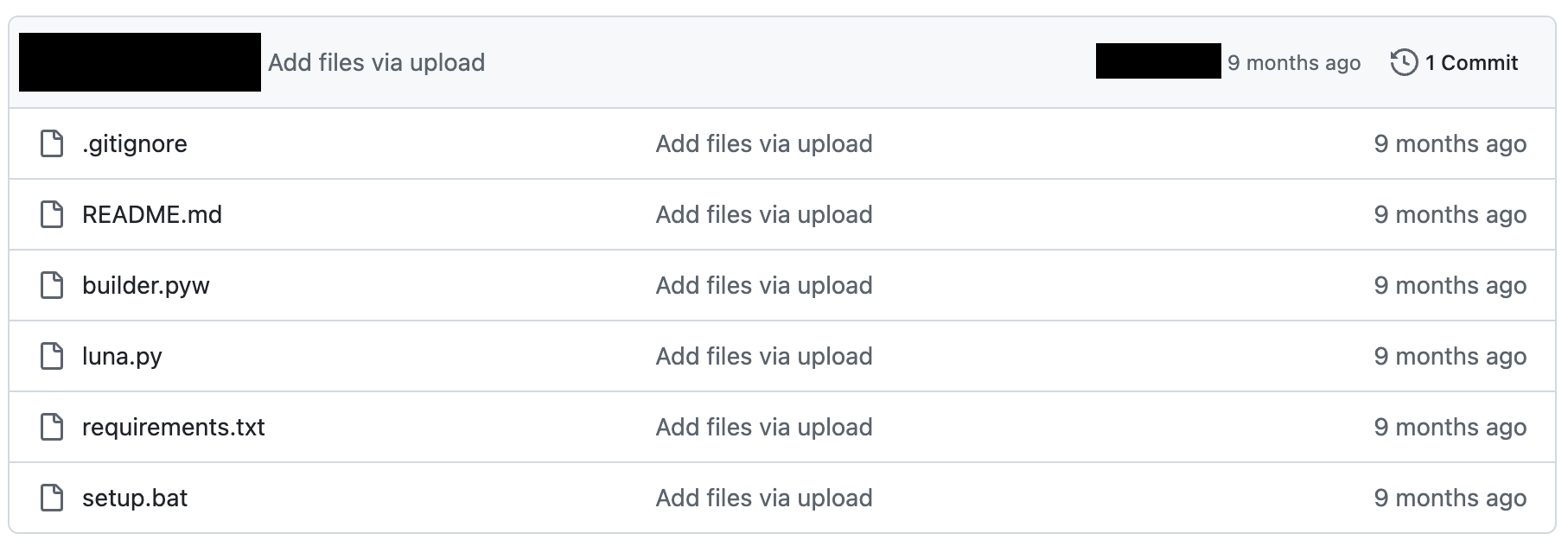 Fake Luna Grabber repository on GitHub
